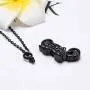AIWENXI Motorcycle Urn Necklace for Ashes Stainless Steel Keepsake Pendant Holder Ashes for Loved Ones Memorial Cremation Jewelry