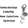 Clip On Charm, Build Your Own Bracelet, Bag, Purse, Handbag, Message, Inspirational, Keychain, Zipper Pull, Jewelry