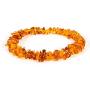 AMBERAGE Natural Baltic Amber Bracelet for Adults (Women/Men) - Hand Made from Polished/Certified Baltic Amber Beads(4 Colors)