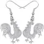 WEVENI Enamel Alloy Chicken Rooster Earrings Dangle Drop Farm Jewelry For Women Girls Ladies Gift WEVENI Enamel Alloy Chicken Rooster Earrings Dangle Drop Farm Jewelry For Women Girls Ladies Gift