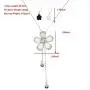 White Crystal Pendant Necklace Long Sweater Necklace Fashion Jewelry for Women Girls (5 Petals Flower Necklace) White Crystal Pendant Necklace Long Sweater Necklace Fashion Jewelry for Women Girls (5 Petals Flower Necklace)