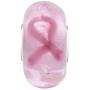 CharmsStory Sterling Silver Breast Cancer Awareness Pink Ribbon Murano Glass Charms Beads For Bracelets