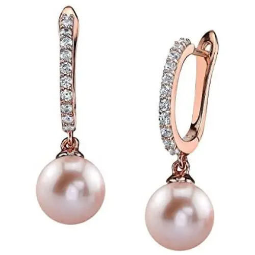 THE PEARL SOURCE 8-9mm Freshwater Cultured Pearl Zara Earrings for Women THE PEARL SOURCE 8-9mm Freshwater Cultured Pearl Zara Earrings for Women