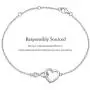 FANCIME 925 Sterling Sliver Infinity Love Heart Necklace Bracelet Cubic Zirconia Dainty Birthday Anniversary Jewelry Gifts for Her Women Girls, Adjustable Chain