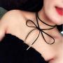 Haloty 6PCS Punk Lace Choker Necklace Black Crystal Pendant Necklaces Chain Vintage Leather Necklaces Jewelry for Women and Girls (StyleⅡ)