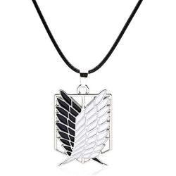 MT Life Attack On Titan Wings of Freedom Necklace Anime Shingeki No Kyojin Scout Regiment Necklace Anime Jewelry