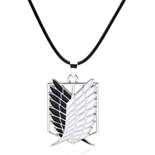 MT Life Attack On Titan Wings of Freedom Necklace Anime Shingeki No Kyojin Scout Regiment Necklace Anime Jewelry