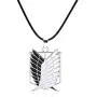 MT Life Attack On Titan Wings of Freedom Necklace Anime Shingeki No Kyojin Scout Regiment Necklace Anime Jewelry