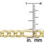 Kooljewelry 14k Yellow Gold Filled Figaro Necklace (3.3 mm, 4.2 mm, 5.2 mm, 6 mm, 7.8 mm or 8.6 mm)