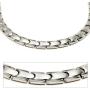 Accents Kingdom Mens Tempo Titanium Magnetic Power Golf Link Necklace