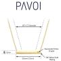 PAVOI 14K Gold Plated Swarovski Crystal Birthstone Bar Necklace | Dainty Necklace | Gold Necklaces for Women |