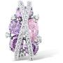 Santuzza Twisted Pendant 925 Sterling Silver Amethyst Pink Cubic Zirconia Necklace Jewelry Gift for Women