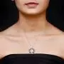 Charmsy Sterling Silver Jewelry Byzantine Open-Space Circle Pendant with Cable Chain for Women 35 MM Charmsy Sterling Silver Jewelry Byzantine Open-Space Circle Pendant with Cable Chain for Women 35 MM
