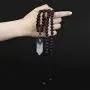Top Plaza Natural Stone Healing Crystal Hexagonal Pointed Gemstone Pendant Necklace Crescent Moon Jewelry Adjustable Lava Rock Beads Necklaces for Women Men Top Plaza Natural Stone Healing Crystal Hexagonal Pointed Gemstone Pendant Necklace Crescent Moon Jewelry Adjustable Lava Rock Beads Necklaces for Women Men