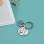 Ribukat Ohana Keychain Blessing Mom Gifts Hibiscus Dumbo Charm Keychain Hawaiian Ohana Jewelry Gift for Family