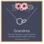 Necklaces for Women Girls, Butterfly Necklace Thank You Gifts 2 Circles Necklace Gifts for Grandma Aunt Niece Stepmother Sister Mother Daughter Necklace Generation Jewelry Teacher Gifts for Women