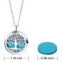Essential Oil Necklace Diffuser Necklace Stainless Steel Not Fade Gift Set for Women and Girls