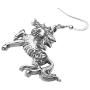 NEWEI Plated Alloy Antique Fantasy Unicorn Horse Earrings For Women Drop Dangle Novelty Ornaments Jewelry Gift