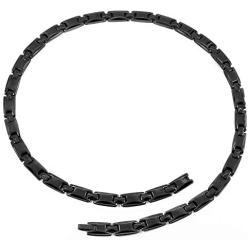 N+NITROLUBE Titanium Magnetic Black Necklace for Men Women Healing Necklaces Neck Therapy Magnetic Jewelry Gift (Black, 20 inches)