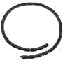 N+NITROLUBE Titanium Magnetic Black Necklace for Men Women Healing Necklaces Neck Therapy Magnetic Jewelry Gift (Black, 20 inches)