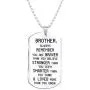Elegant Chef Brother Inspirational Jewelry Necklace Gift- Always Remember You are Braver Than You Believe Elegant Chef Brother Inspirational Jewelry Necklace Gift- Always Remember You are Braver Than You Believe
