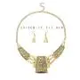 Fstrend Vintage Necklaces Earrings Set Gold Hollowed Chain Geometry Statement Necklace Jewelry for Women and Girls Fstrend Vintage Necklaces Earrings Set Gold Hollowed Chain Geometry Statement Necklace Jewelry for Women and Girls