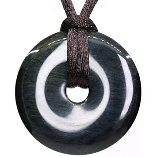 Gemstones Circle Fashion Peace Donut 30mm Beads Adjustable Braided Rope Crystal Jasper Agate Pendant Necklace Unisex Gemstones Circle Fashion Peace Donut 30mm Beads Adjustable Braided Rope Crystal Jasper Agate Pendant Necklace Unisex