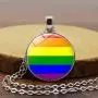 Gzrlyf Gay Pride Necklace Rainbow Pendant Necklace Gay Lesbian LGBT Pride Jewelry Gzrlyf Gay Pride Necklace Rainbow Pendant Necklace Gay Lesbian LGBT Pride Jewelry