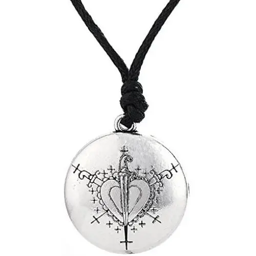 Vintage Gothic Amulet Ezili Dantor Loa Veve Pendant Voodoo Jewelry for Women Vintage Gothic Amulet Ezili Dantor Loa Veve Pendant Voodoo Jewelry for Women