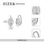WINNICACA [ Celtic Knot & Lotus& Sunflower & Daisy ] Sterling Silver Leverback Earrings Jewelry for Women Teens Birthday Gifts