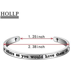 HOLLP Christian Gift Luke 6:31 Bracelet Do to Others as You Would Have Them Do to You Jewelry