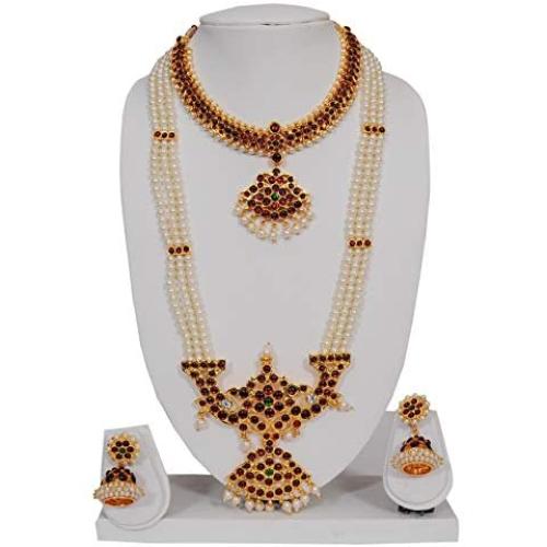 Fashionatelier Beautiful Designer Gold Plated Necklace Set