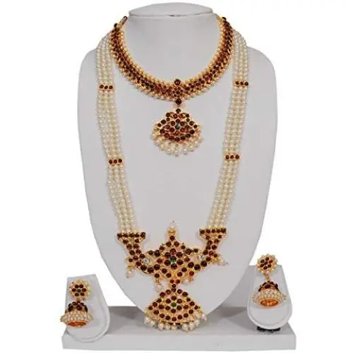 Fashionatelier Beautiful Designer Gold Plated Necklace Set Fashionatelier Beautiful Designer Gold Plated Necklace Set