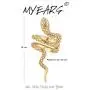 MYEARS Women Ear Cuff Earrings Gold Non Pierced Cartilage Clip on Open Wrap Hoop 14K Gold Filled Simple Minimalist Delicate Hypoallergenic Jewelry Gift
