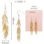 Bohemian Multi Layered Filigree Leaves Dangle Drop Long Statement Earrings Bohemian Multi Layered Filigree Leaves Dangle Drop Long Statement Earrings