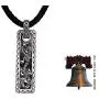 NOVICA Mens .925 Sterling Silver Pendant Necklace with Black Leather Cord, 20'', Bold Dragon