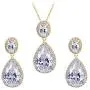 EVER FAITH Glamorous Teardrop Cubic Zirconia Bridal Necklace Earrings Set for Brides & Bridesmaids EVER FAITH Glamorous Teardrop Cubic Zirconia Bridal Necklace Earrings Set for Brides & Bridesmaids