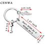 CENWA Gym Workout Jewelry Don’t Wish for It Work for It Keychain Fitness Trainer Gift Bodybuilding Jewelry Runner Workout Exercise Jewelry