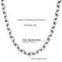 FindChic Thick Anchor Chain Necklace for Women Men 18K Gold Plated/Stainless Steel/Black 9MM 18inch Chunky Rolo Link Chains for Boys