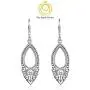 Big Apple Hoops - Lightweight 45mm Victorian Art Deco Filigree Leverback Dangle Pear Shaped Teardrop Earrings Made from Real Solid 925 Sterling Silver Oxidized Finish Big Apple Hoops - Lightweight 45mm Victorian Art Deco Filigree Leverback Dangle Pear Shaped Teardrop Earrings Made from Real Solid 925 Sterling Silver Oxidized Finish