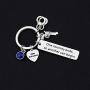 HOLLP Police Retirement Gifts Police Officer Retired Keychain One Journey End.So Another Can Begin Keychain Police Jewelry Gift for Police Officer