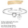 M MOOHAM Bridesmaid Proposal Gifts, Tie The Love Knot Bridesmaid Bracelet with 26 Initials Bridesmaids Gifts for Wedding with Box, Cards