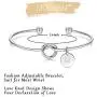 M MOOHAM Bridesmaid Proposal Gifts, Tie The Love Knot Bridesmaid Bracelet with 26 Initials Bridesmaids Gifts for Wedding with Box, Cards