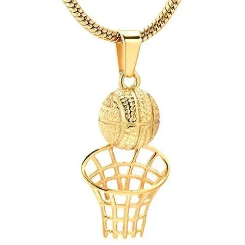 Stainless Steel Basketball Memorial Urn Jewellery Pendant Hold Cremation Keepsake Necklace for Ashes Stainless Steel Basketball Memorial Urn Jewellery Pendant Hold Cremation Keepsake Necklace for Ashes