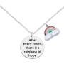 Inspirational Bracelet Encouragement Gift After Every Storm There is A Rainbow of Hope Rainbow Charm Bracelet Memorial Jewelry Gift for Her