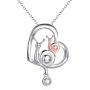 POPLYKE 925 Sterling Silver Animal Necklace for Mom Women Girls Jewelry Gifts for Valentines Day