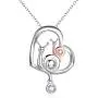 POPLYKE 925 Sterling Silver Animal Necklace for Mom Women Girls Jewelry Gifts for Valentines Day