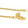 Lifetime Jewelry 1mm Rope Chain Bracelet for Women & Men 24k Real Gold Plated
