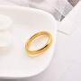 King Will Glory Mens 4mm 6mm 8mm Tungsten Carbide Ring 24k Gold Plated Domed Polished Finish Wedding Band