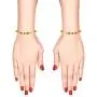 Efulgenz Indian Bollywood Antique Traditional 14 K Gold Plated Kundan Rhinestone Wedding Bridal Bracelet Bangle Set Jewelry Efulgenz Indian Bollywood Antique Traditional 14 K Gold Plated Kundan Rhinestone Wedding Bridal Bracelet Bangle Set Jewelry